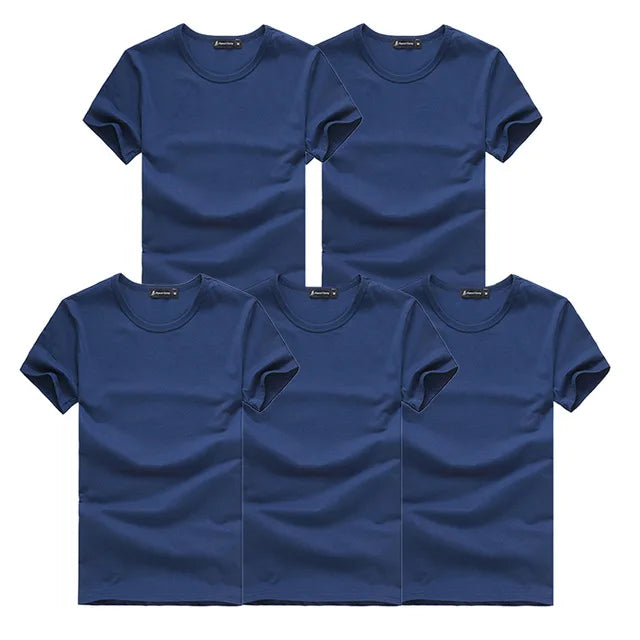 Lot de 5 t-shirts homme en coton – Manches courtes, casual premium                        La simplicité comme force. Le confort comme standard. Le style au quotidien.