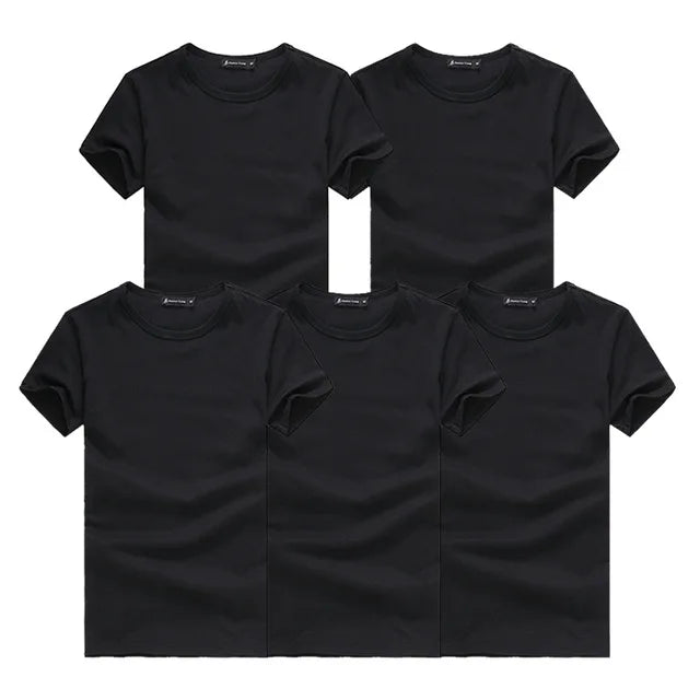 Lot de 5 t-shirts homme en coton – Manches courtes, casual premium                        La simplicité comme force. Le confort comme standard. Le style au quotidien.