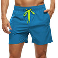 Short de Bain Homme Séchage Rapide – Taille Élastique, Poches Zippées, Doublure Mesh, Plage & Natation