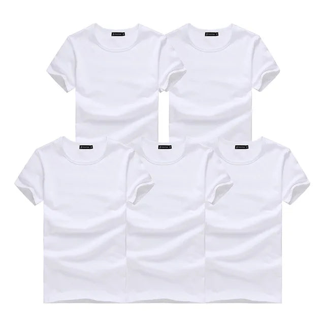 Lot de 5 t-shirts homme en coton – Manches courtes, casual premium                        La simplicité comme force. Le confort comme standard. Le style au quotidien.