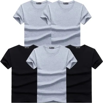 Lot de 5 t-shirts homme en coton – Manches courtes, casual premium                        La simplicité comme force. Le confort comme standard. Le style au quotidien.
