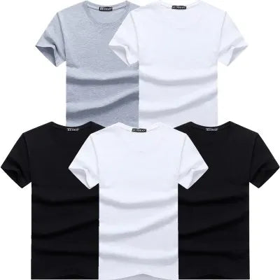 Lot de 5 t-shirts homme en coton – Manches courtes, casual premium                        La simplicité comme force. Le confort comme standard. Le style au quotidien.