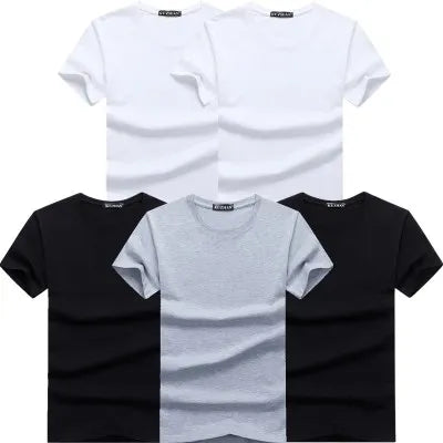 Lot de 5 t-shirts homme en coton – Manches courtes, casual premium                        La simplicité comme force. Le confort comme standard. Le style au quotidien.