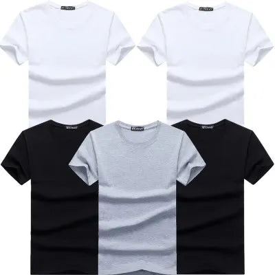 Lot de 5 t-shirts homme en coton – Manches courtes, casual premium                        La simplicité comme force. Le confort comme standard. Le style au quotidien.