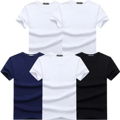 Lot de 5 t-shirts homme en coton – Manches courtes, casual premium                        La simplicité comme force. Le confort comme standard. Le style au quotidien.
