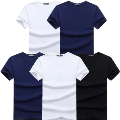 Lot de 5 t-shirts homme en coton – Manches courtes, casual premium                        La simplicité comme force. Le confort comme standard. Le style au quotidien.