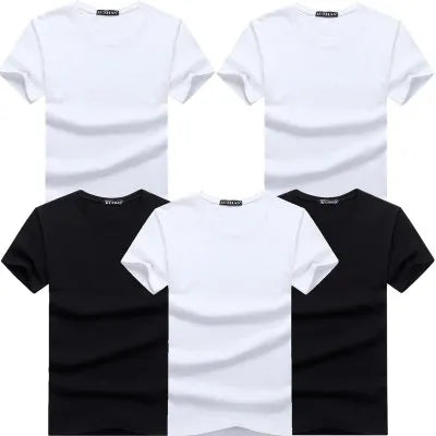 Lot de 5 t-shirts homme en coton – Manches courtes, casual premium                        La simplicité comme force. Le confort comme standard. Le style au quotidien.