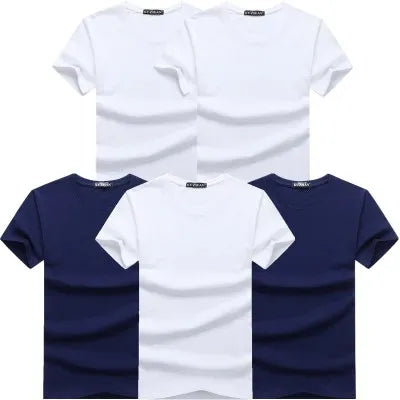 Lot de 5 t-shirts homme en coton – Manches courtes, casual premium                        La simplicité comme force. Le confort comme standard. Le style au quotidien.