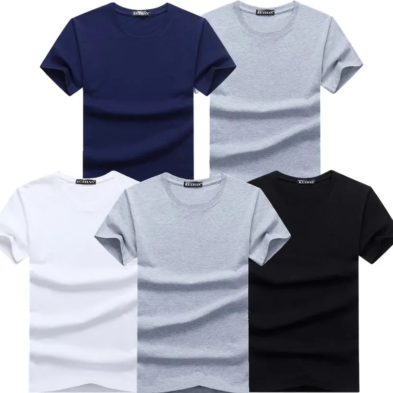 Lot de 5 t-shirts homme en coton – Manches courtes, casual premium                        La simplicité comme force. Le confort comme standard. Le style au quotidien.
