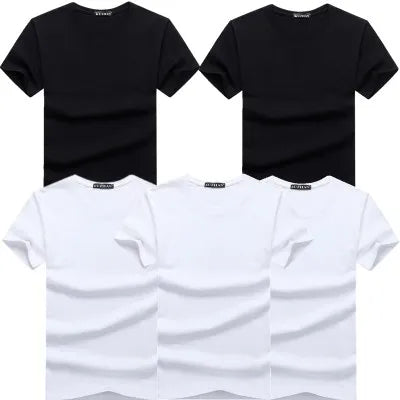 Lot de 5 t-shirts homme en coton – Manches courtes, casual premium                        La simplicité comme force. Le confort comme standard. Le style au quotidien.