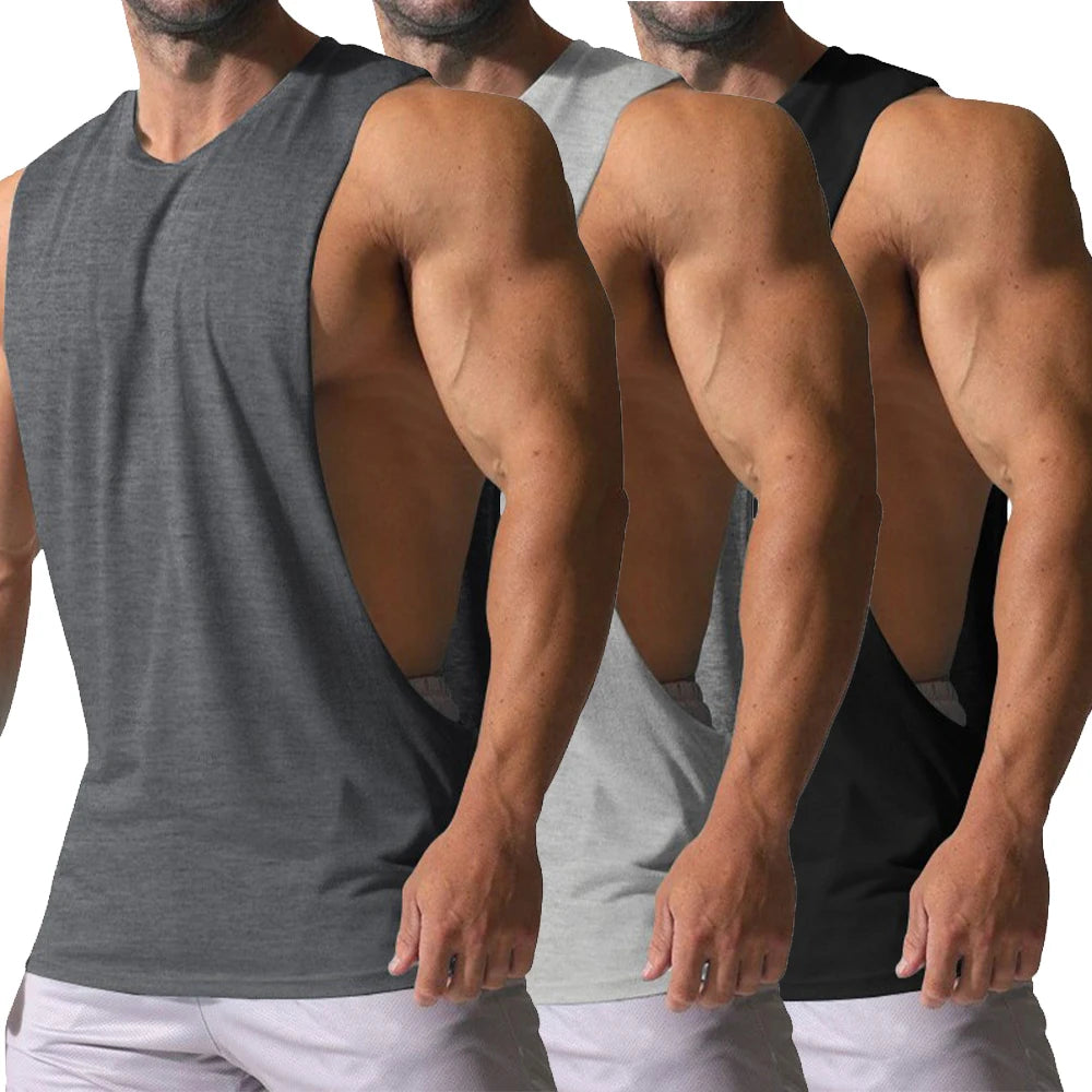 Débardeur Fitness Homme Respirant, Col Rond,.