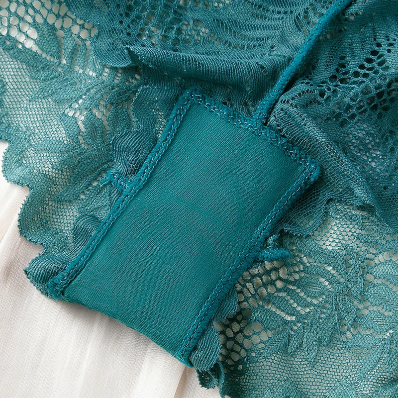 BANNIROU Boyshort femme – Lingerie sexy dentelle transparente, culotte taille haute