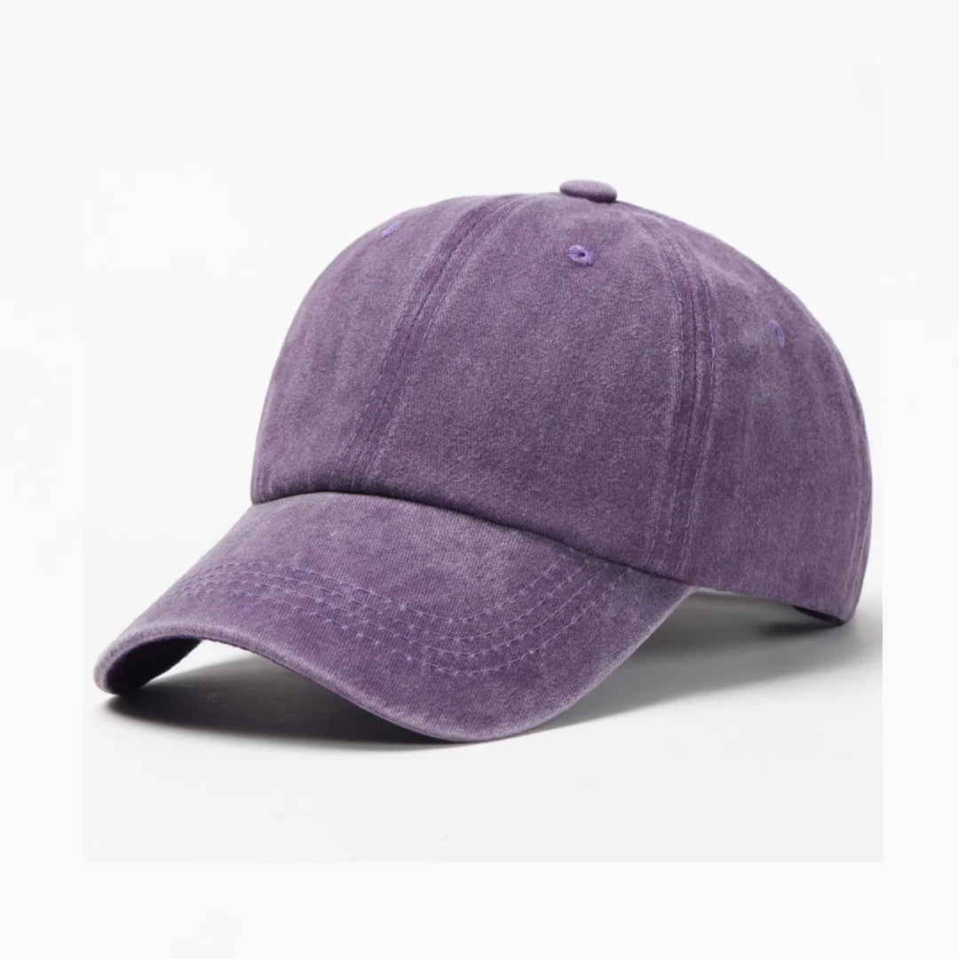 Casquette Baseball Unisexe en Coton Lavé – Snapback Vintage, Couleur Unie, Style Dad Hat Hip-Hop & Casual
