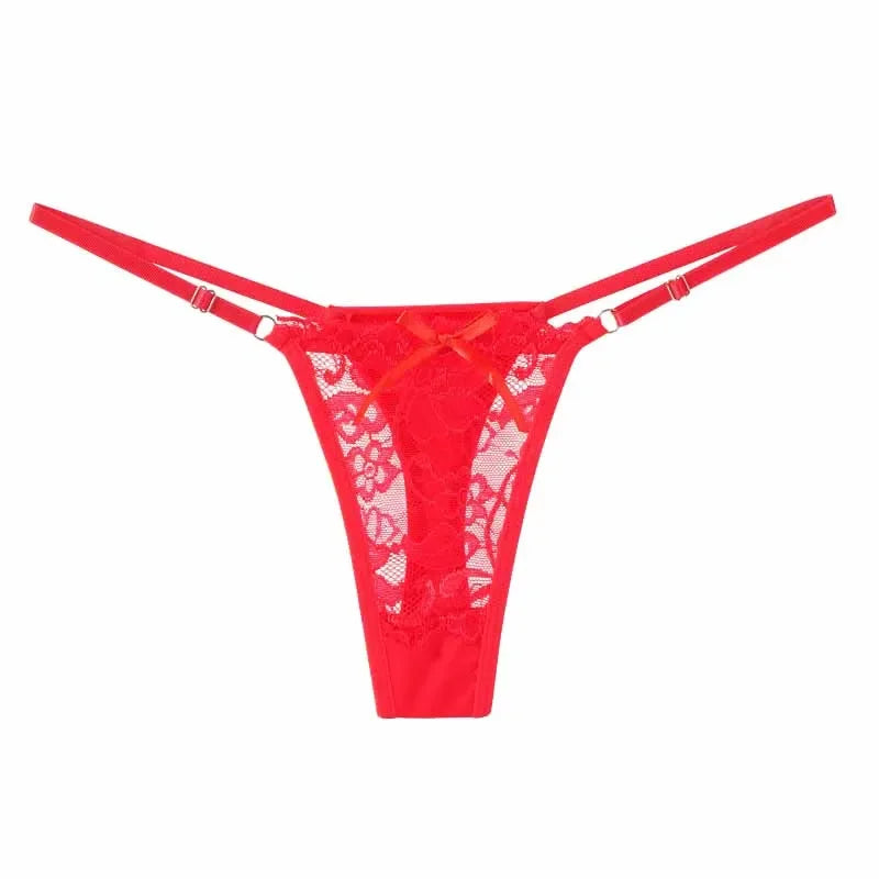 String en dentelle ajustable pour femme – Taille basse, respirant et confortable