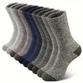 Lot de 5 Paires – Chaussettes Homme Laine Mérinos Épaisses – Thermiques & Chaudes, Randonnée / Froid Extrême / Hiver