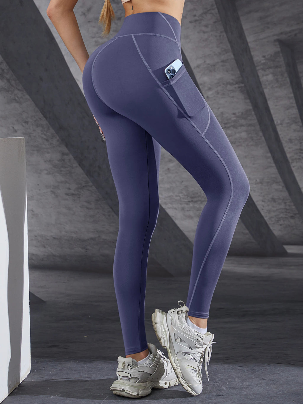 Legging de Sport Femme Taille Haute avec Poches – Stretch, Effet Push-Up, Yoga, Fitness & Running