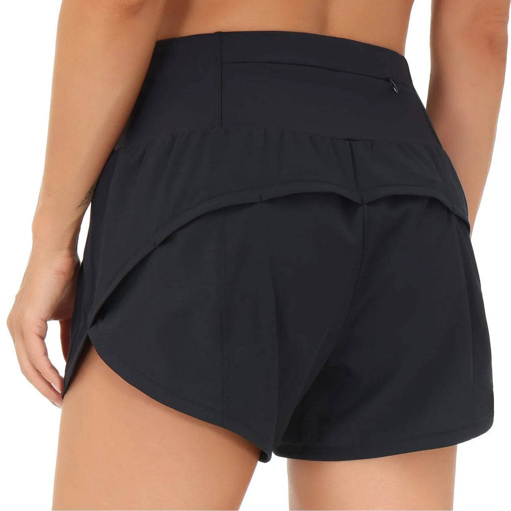 Short de Sport Femme Taille Haute/Basse – Séchage Rapide, Running, Yoga, Cyclisme & Fitness