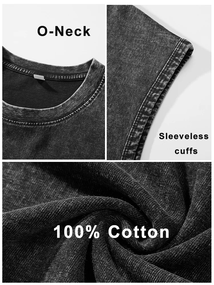 Débardeur homme en coton lavé