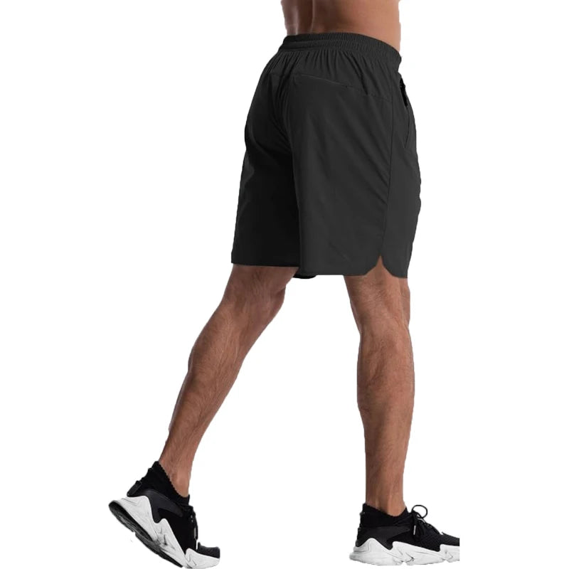 Short de Sport Homme Running, Fitness                Léger, Respirant.
