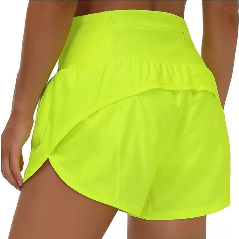 Short de Sport Femme Taille Haute/Basse – Séchage Rapide, Running, Yoga, Cyclisme & Fitness
