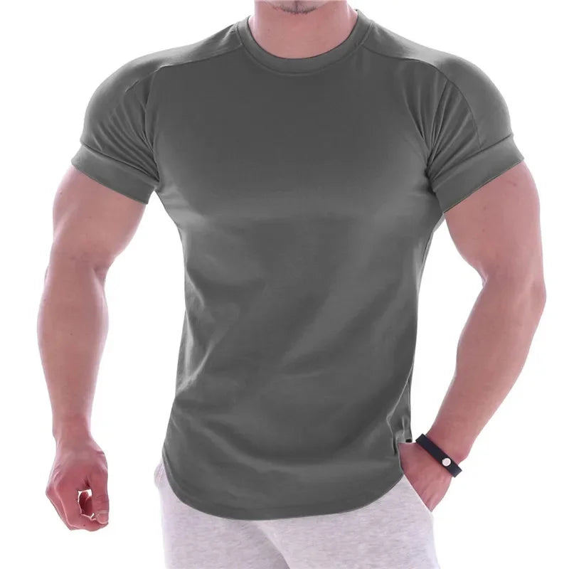 T-Shirt de Sport Homme Coupe Ajustée, Fitness & Outdoor.