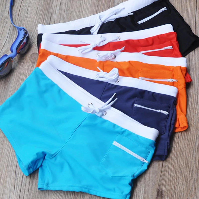 Short de Bain Homme Doublure Mesh,                   Taille Élastique avec Cordon Boardshort Été