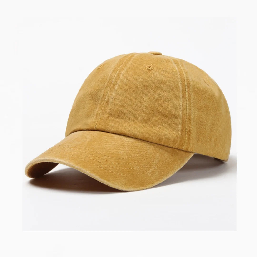 Casquette Baseball Unisexe en Coton Lavé – Snapback Vintage, Couleur Unie, Style Dad Hat Hip-Hop & Casual