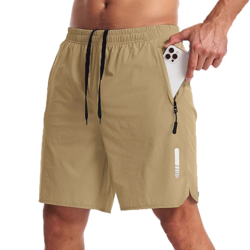 Short de Sport Homme Running, Fitness                Léger, Respirant.