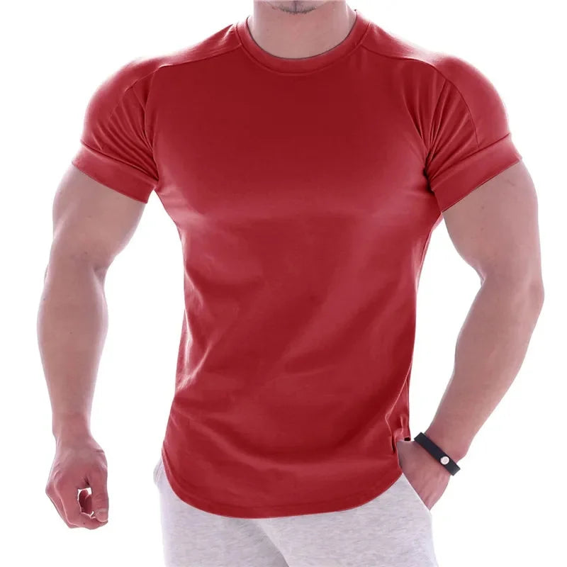T-Shirt de Sport Homme Coupe Ajustée, Fitness & Outdoor.