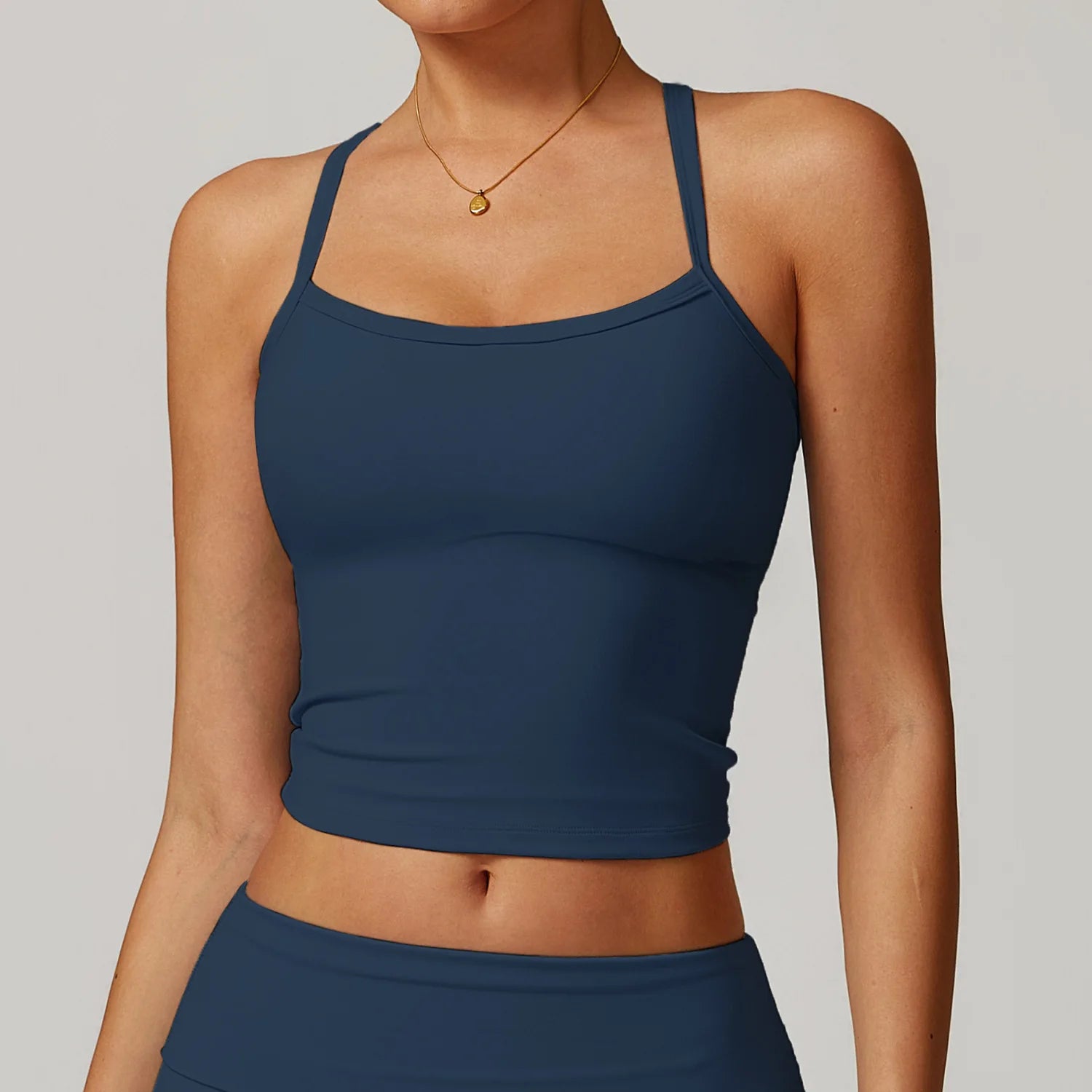 Brassière de Sport Femme Dos Croisé – Maintien Anti-Choc, Respirante, Avec Pads, Yoga, Fitness & Running