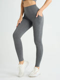 Legging de Sport Femme Taille Haute – Stretch, Avec Poches, Effet Push-Up, Yoga, Fitness & Running