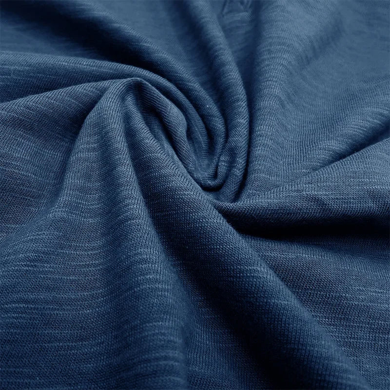 T-shirt homme manches courtes – Col Henley à boutons – Haut été casual, mode & confortable – Style outdoor