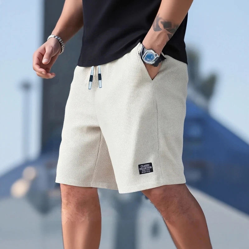 Short Homme Polyvalent – Short Casual, Sport & Plage, Tissu Texturé Respirant, Style Moderne