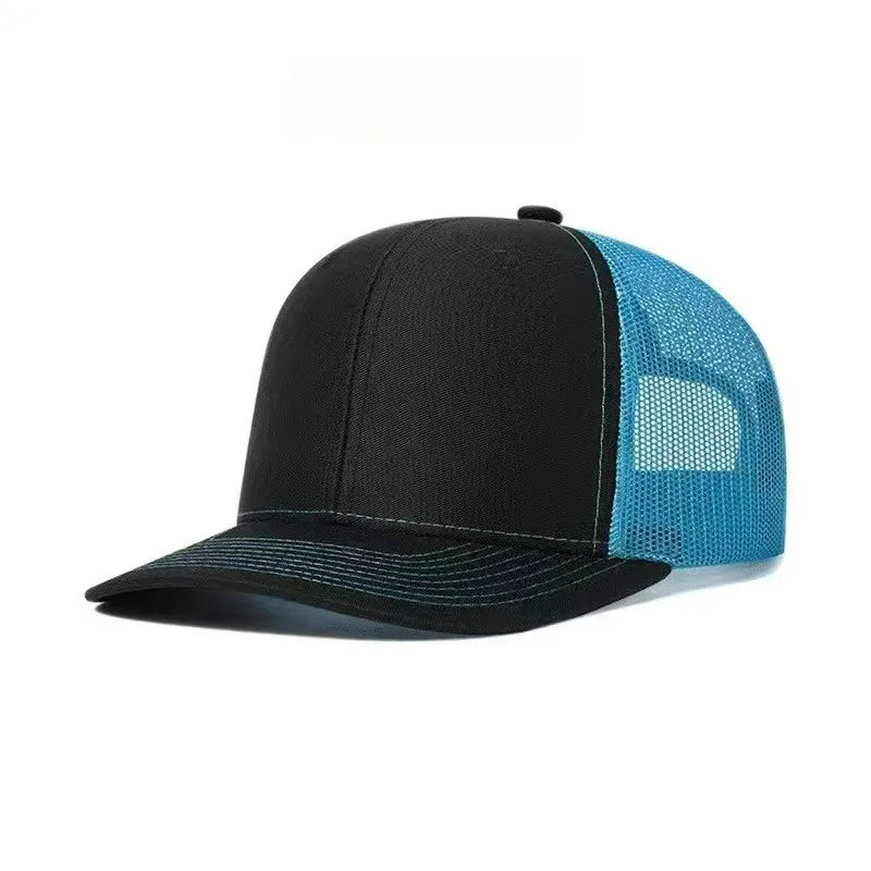 Casquette Trucker Unisexe Mesh Respirant, Visière Légèrement Courbée, Style Baseball