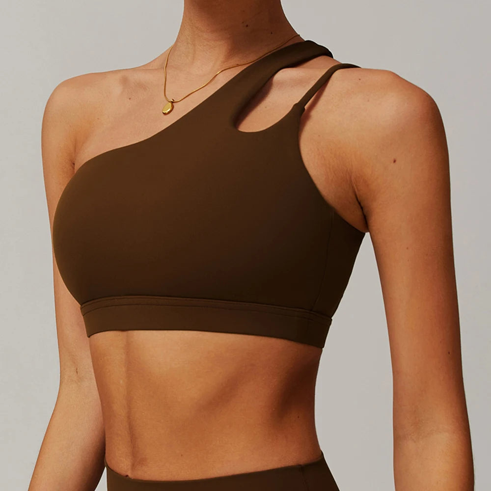 Brassière de Sport Femme Anti-Choc – Dos Sublimé, Bretelles Obliques, Running, Fitness & Yoga