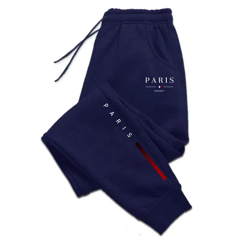 Jogging Homme Imprimé Paris Pantalon Casual & Sport, Style Urbain Premium