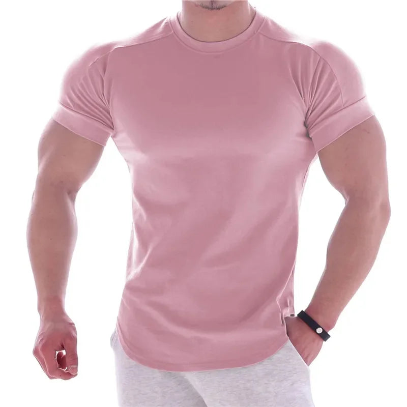 T-Shirt de Sport Homme Coupe Ajustée, Fitness & Outdoor.