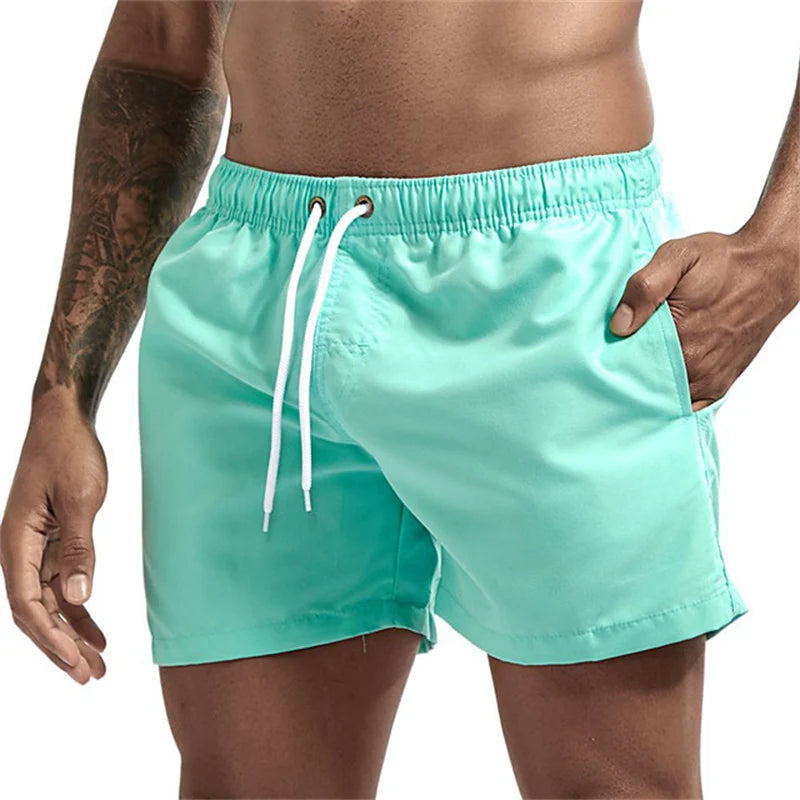 Short de Bain Homme Léger – Séchage Rapide, Doublure Mesh, Poches Latérales, Boardshort Été.