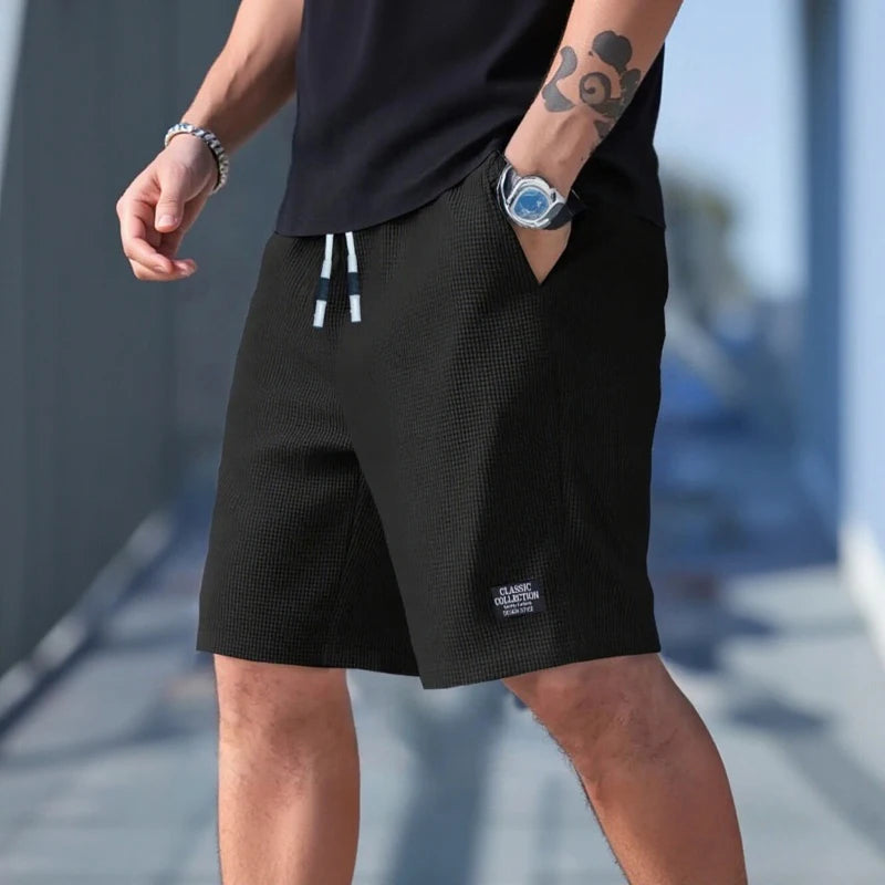 Short Homme Polyvalent – Short Casual, Sport & Plage, Tissu Texturé Respirant, Style Moderne