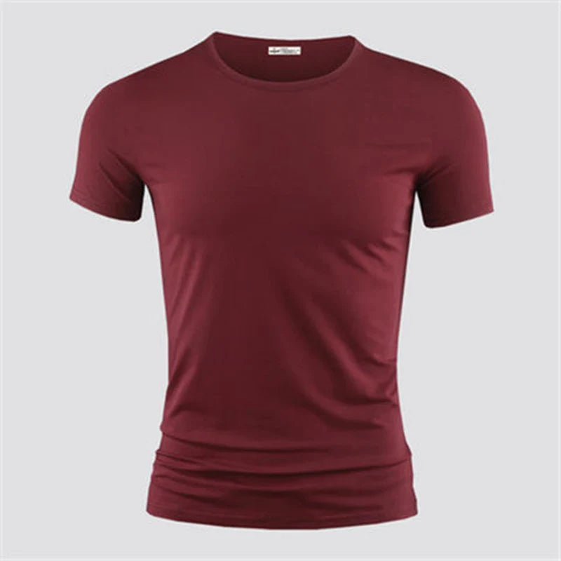 T-shirt homme col V – Coupe ajustée fitness, une coupe sportive.                               Un style épuré,le confort comme stand.