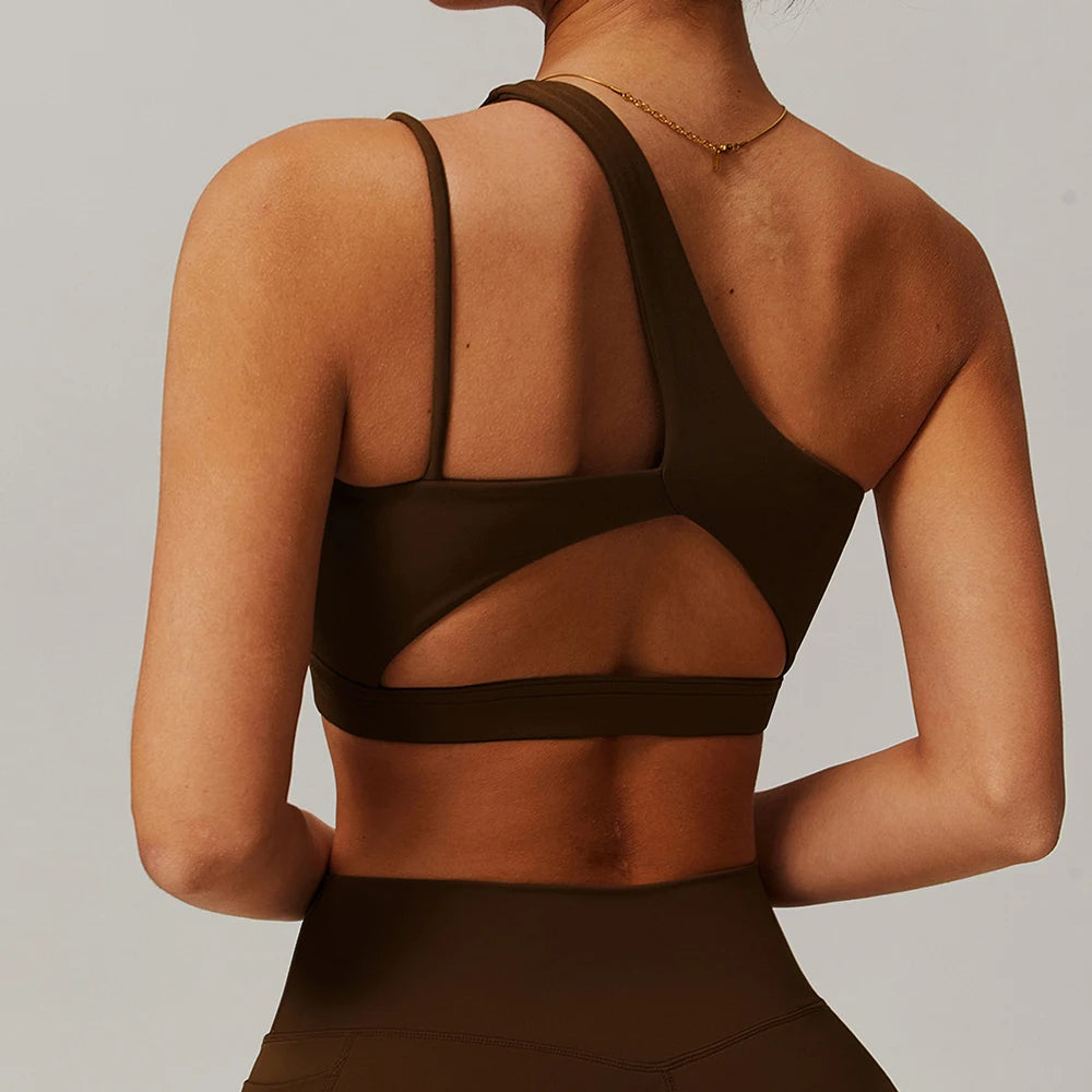 Brassière de Sport Femme Anti-Choc – Dos Sublimé, Bretelles Obliques, Running, Fitness & Yoga