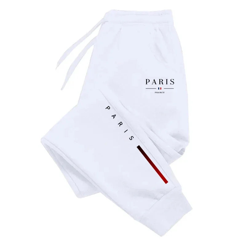 Jogging Homme Imprimé Paris Pantalon Casual & Sport, Style Urbain Premium