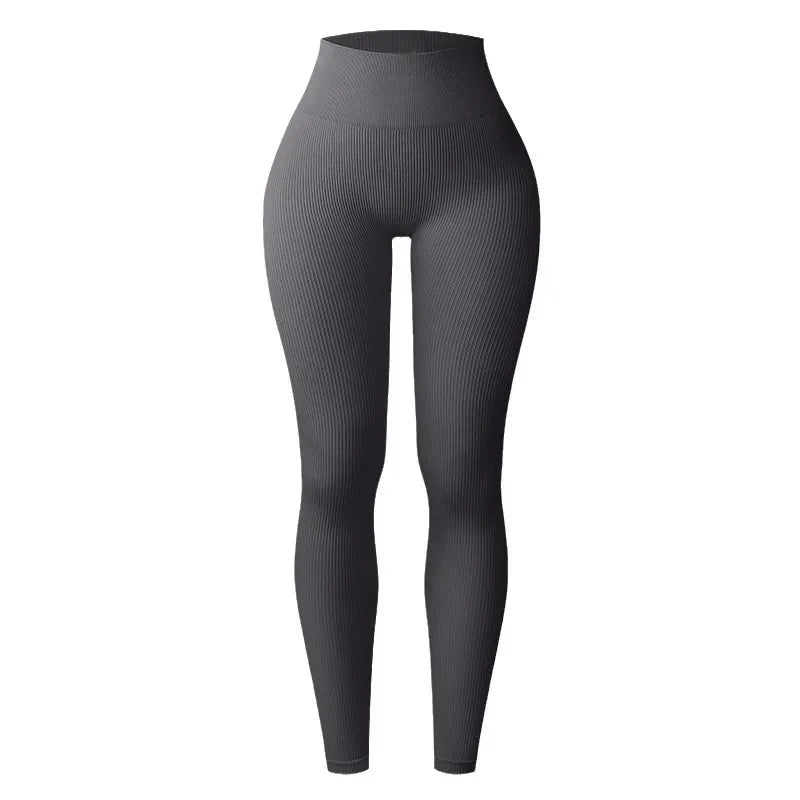Legging  Femme Seamless Taille Haute, Effet Push-Up Hanches, Stretch, Fitness & Running