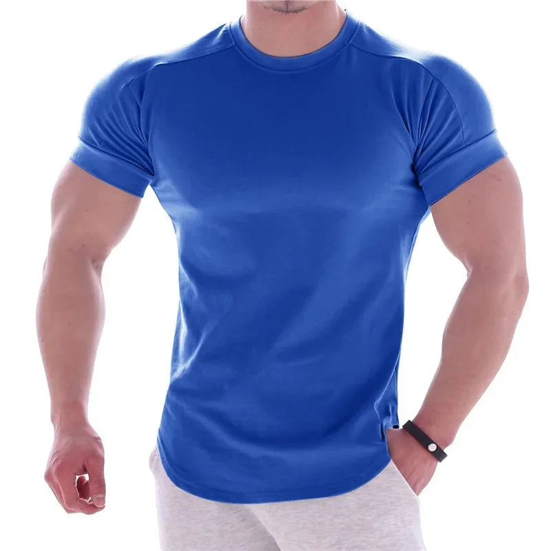 T-Shirt de Sport Homme Coupe Ajustée, Fitness & Outdoor.