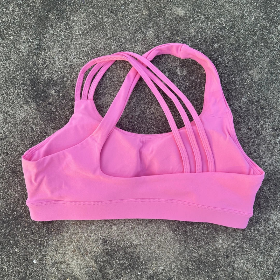 Brassière de Sport Femme Maintien Élevé – Dos Croisé, Bretelles Renforcées, Fitness, Training & Yoga