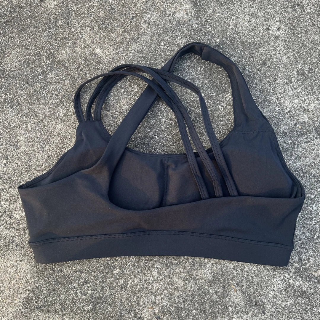 Brassière de Sport Femme Maintien Élevé – Dos Croisé, Bretelles Renforcées, Fitness, Training & Yoga