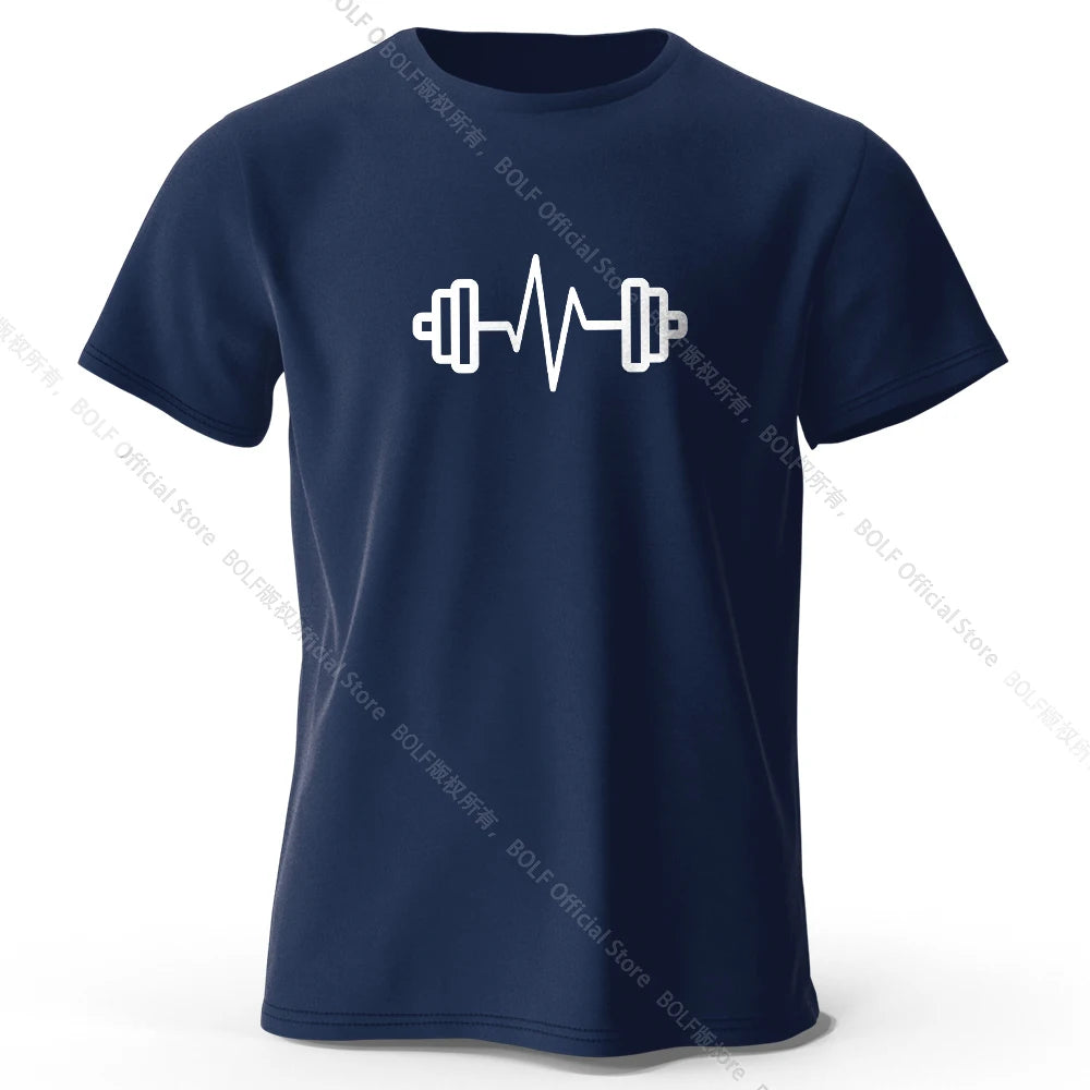 T-Shirt Fitness Oversize en Coton – Logo Imprimé, Style Sport & Streetwear, Homme