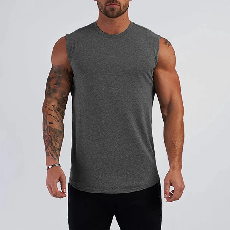 Débardeur Homme en Coton Fitness & Sportswear