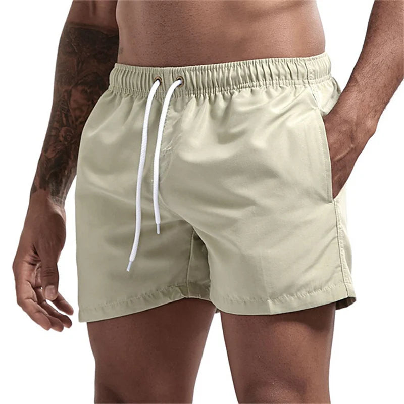 Short de Bain Homme Léger – Séchage Rapide, Doublure Mesh, Poches Latérales, Boardshort Été.