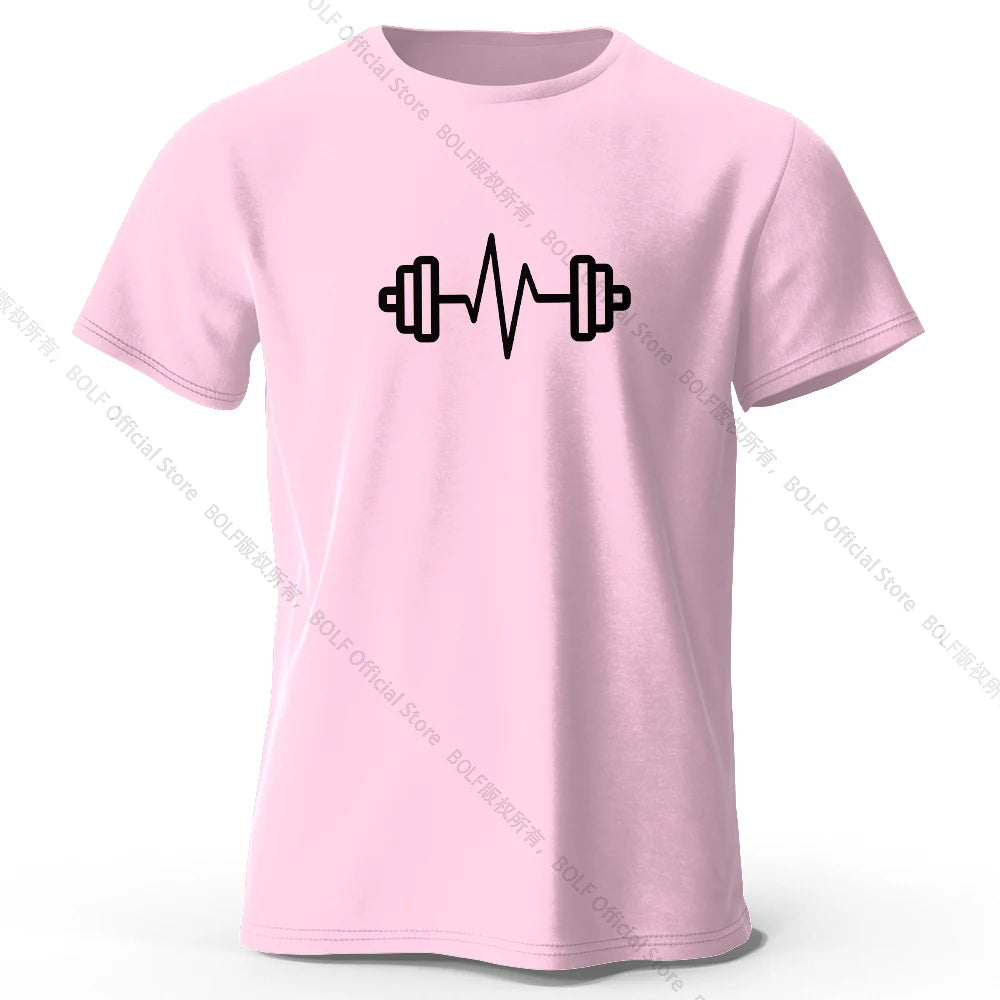 T-Shirt Fitness Oversize en Coton – Logo Imprimé, Style Sport & Streetwear, Homme
